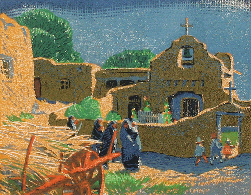 Gustave Baumann - Talpa Chapel
