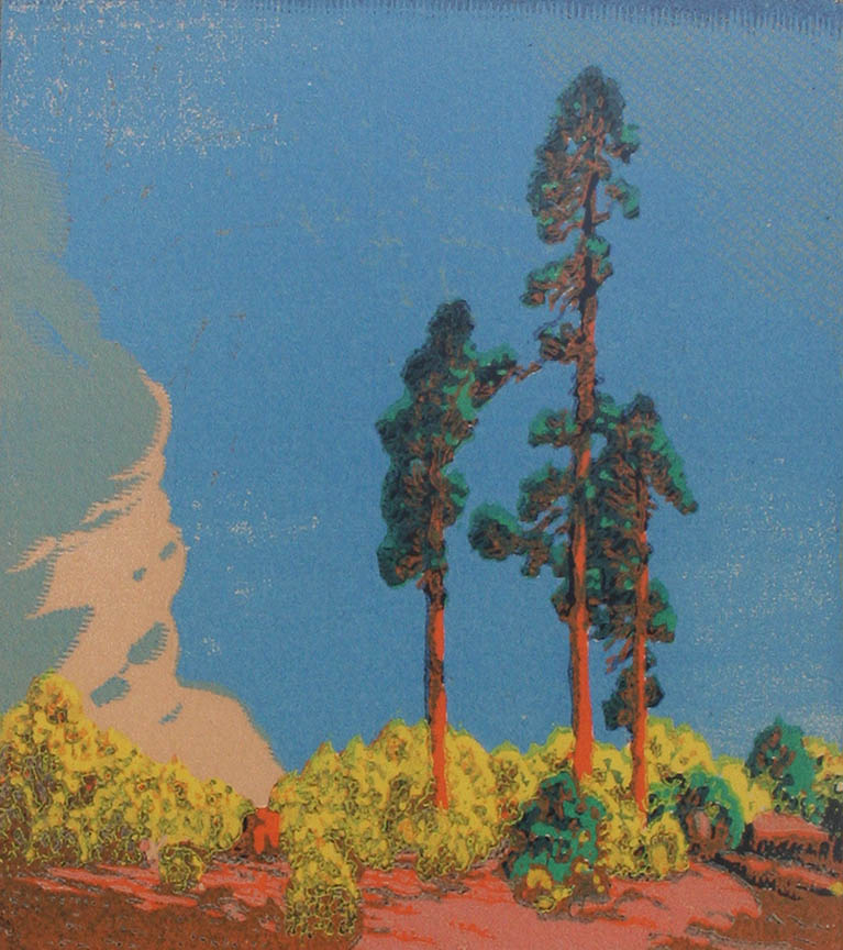 Gustave Baumann - Three Pines